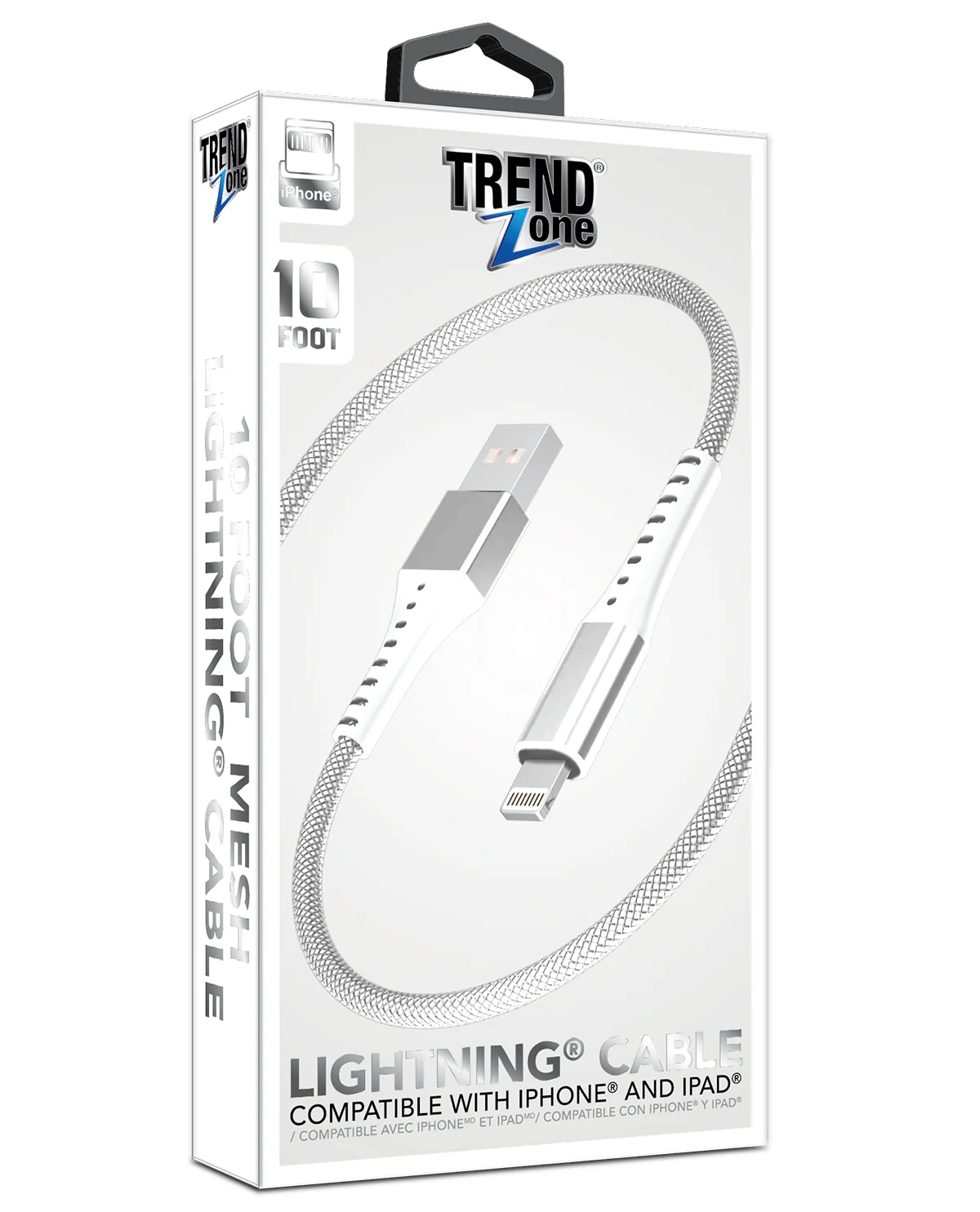 10ft Mesh Iphone Cable - Image 2