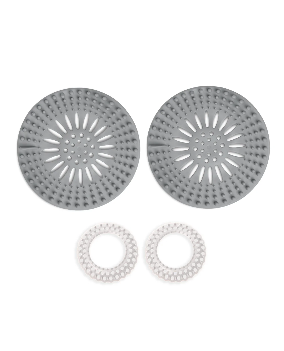 4pc Drain Catchers (2 for sink, 2 for bathtub) - Smoke Color - Image 2