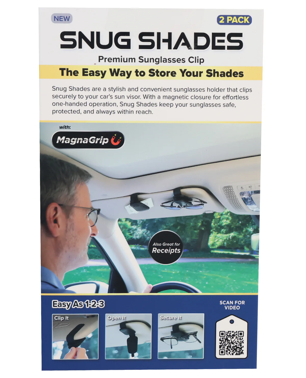Snug Shades Sunglasses Clips 2 Pack - Image 2