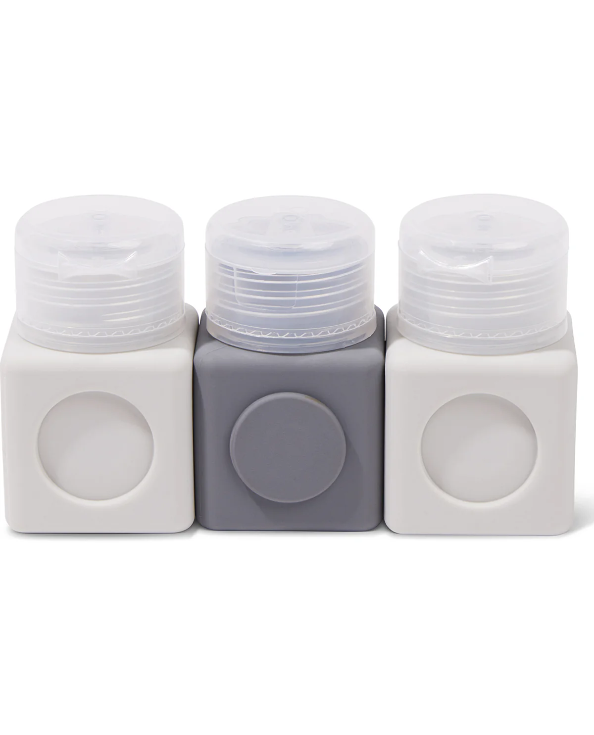 3PC Magnetic Travel Bottles Gray/White - Image 2