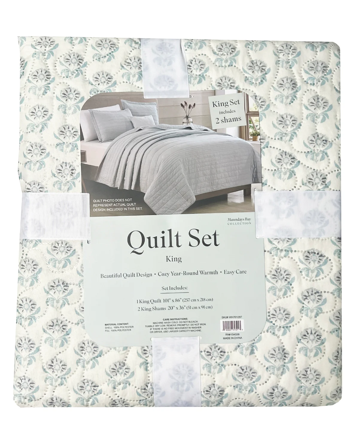 3pc Pinsonic Quilt Set - Image 3