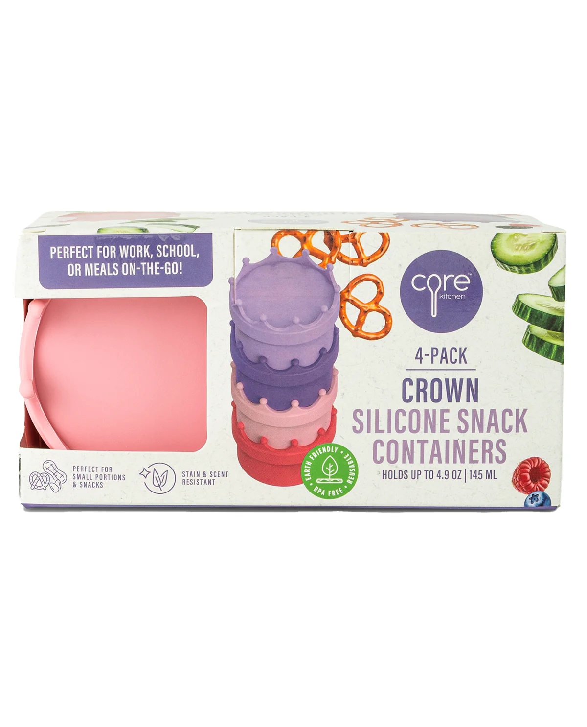 5oz Silicone Snack Containers - 4pk - Image 7