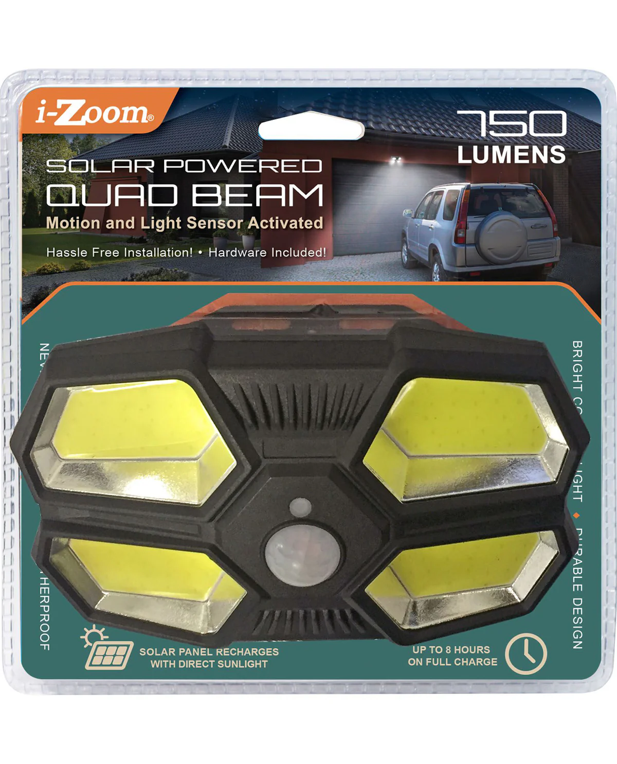 Solar Powered Quad Beam Motion Activated Light - Image 2