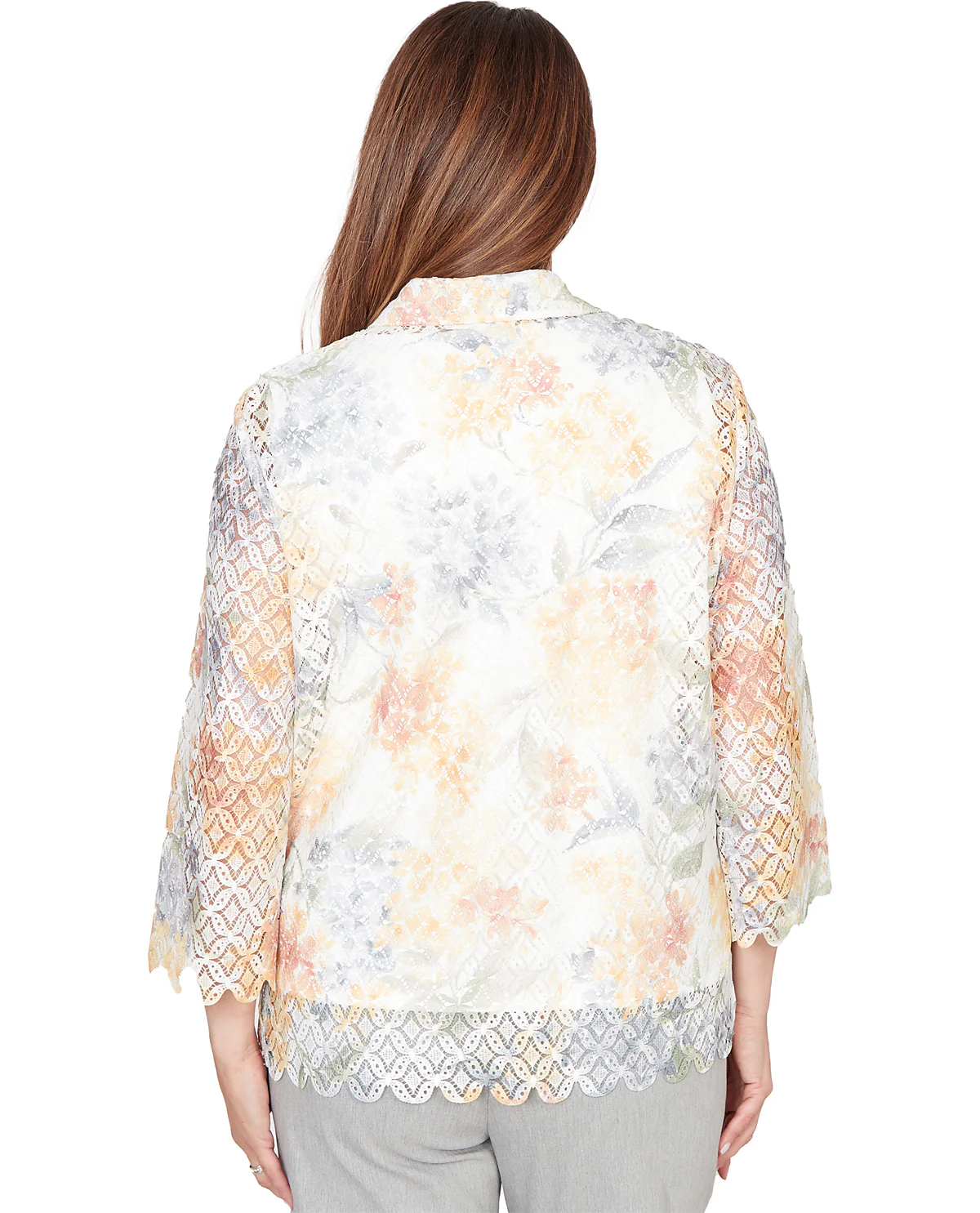 Alfred Dunner Missy Al Fresco Floral Lace Two for One - Image 2