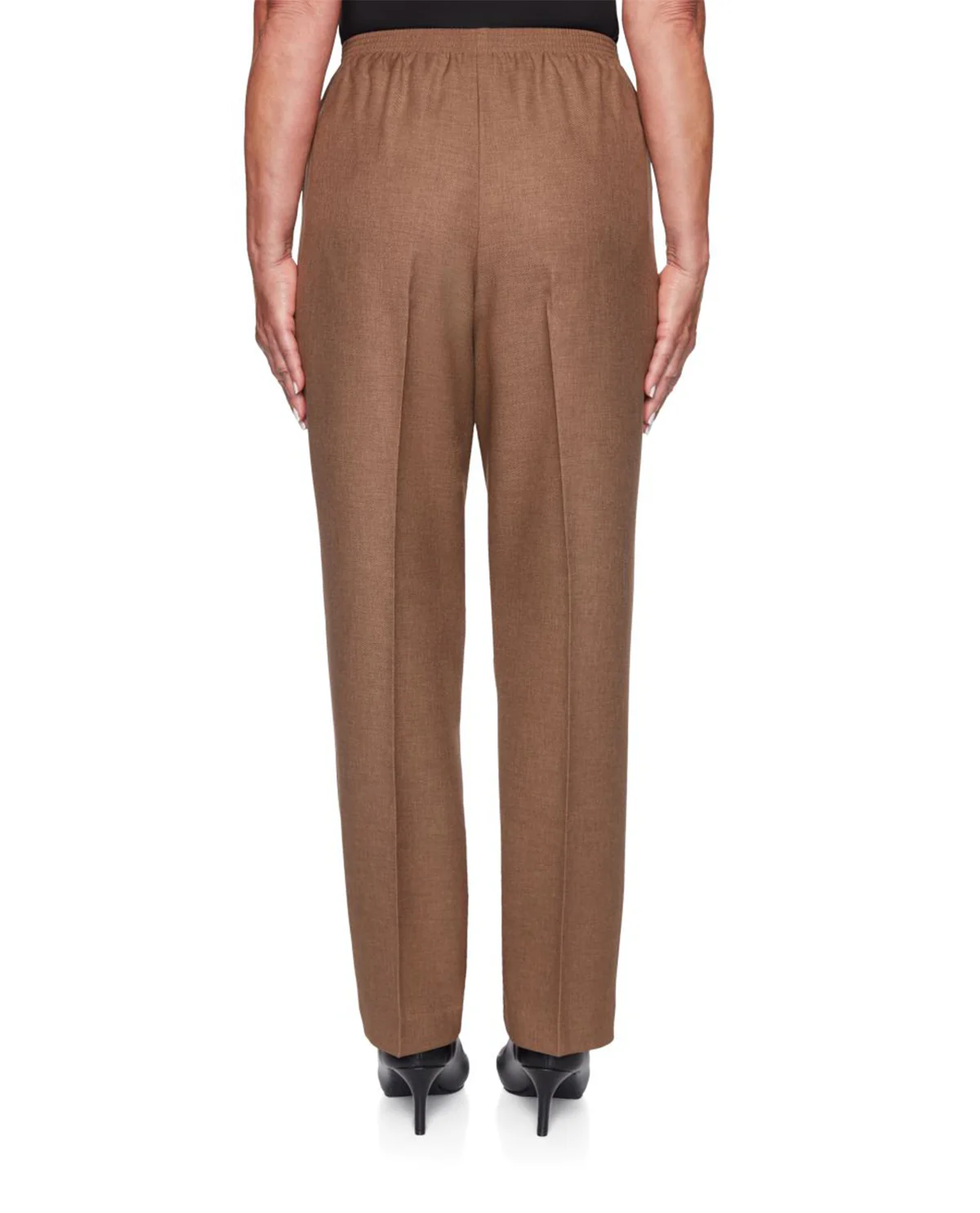 Alfred Dunner Classic Pant Short Taupe - Image 2