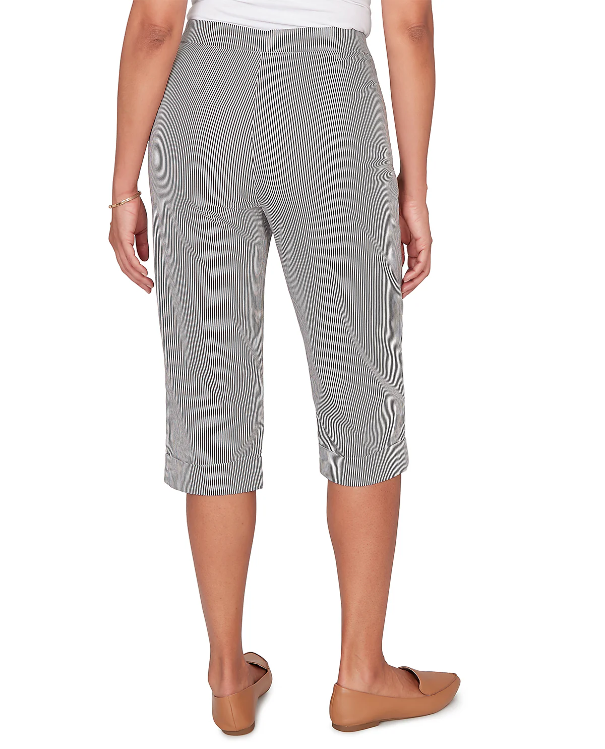 Alfred Dunner Missy Pastel Story Stripe Clamdiggers - Image 2