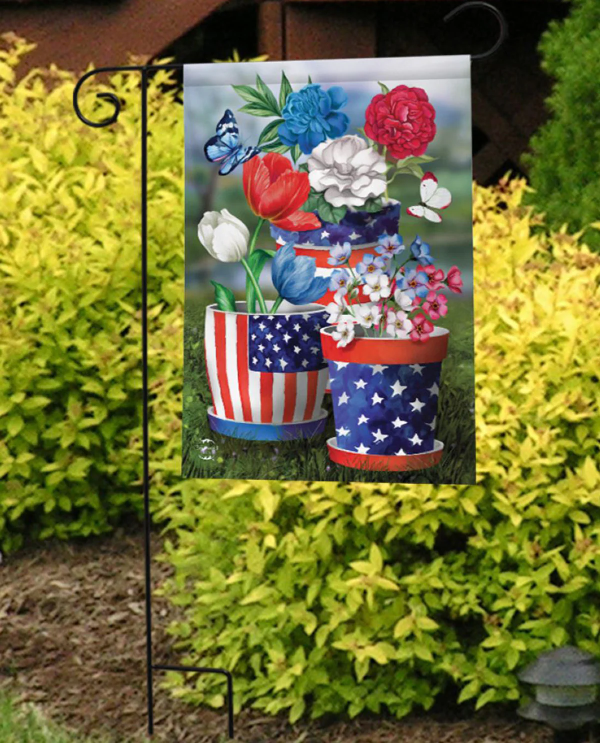 America In Bloom Garden Flag - Image 2