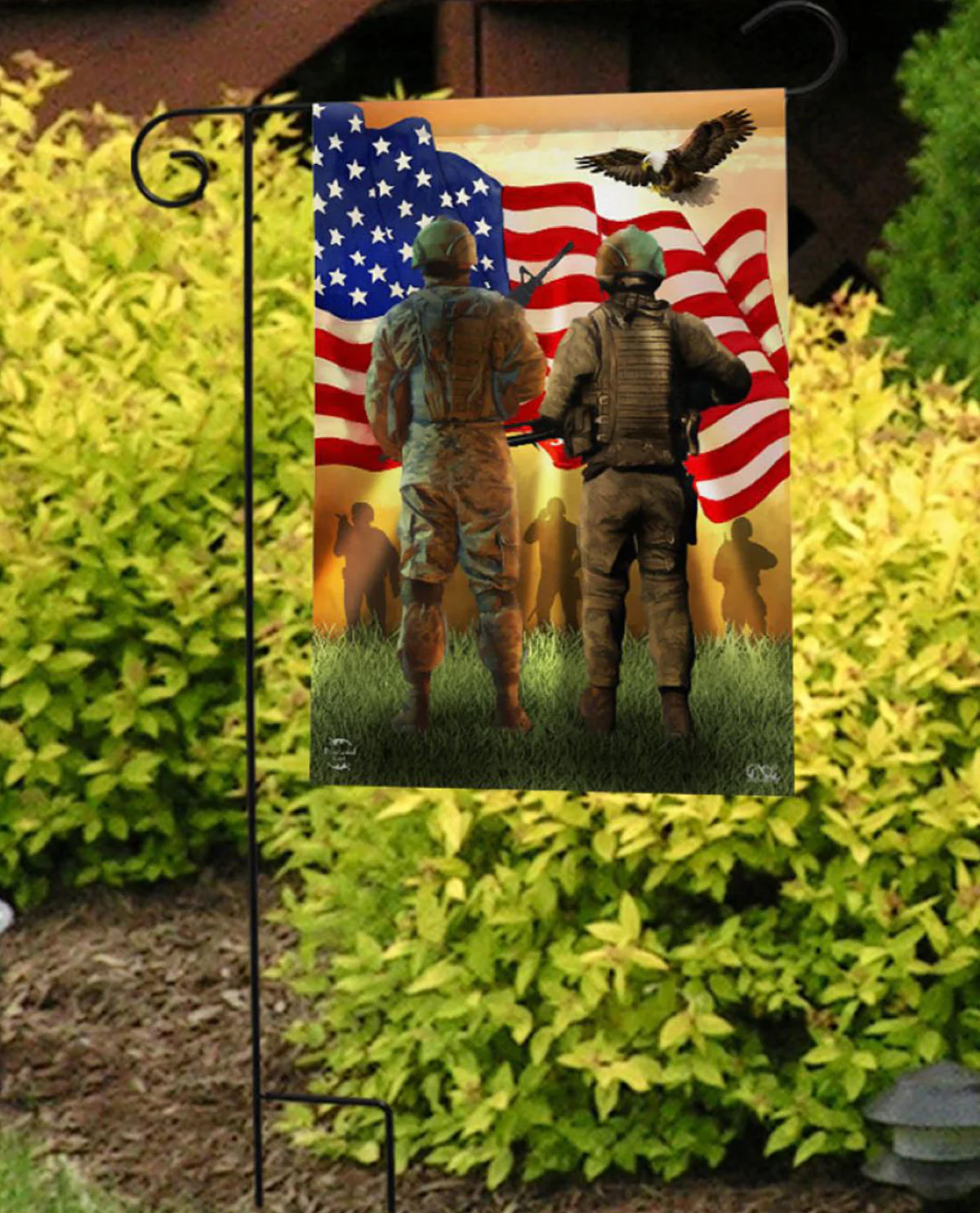 American Soldiers Garden Flag - Image 2