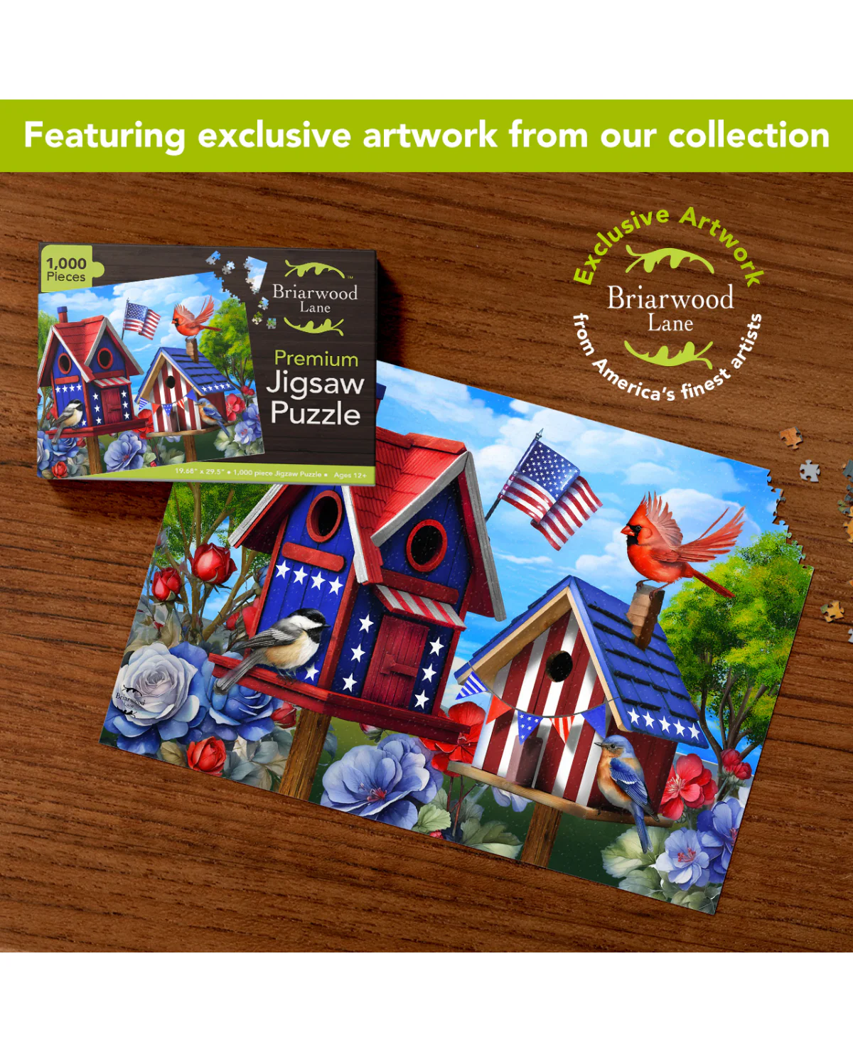 Americana Birdhouse Puzzle (1,000pcs) - Image 2