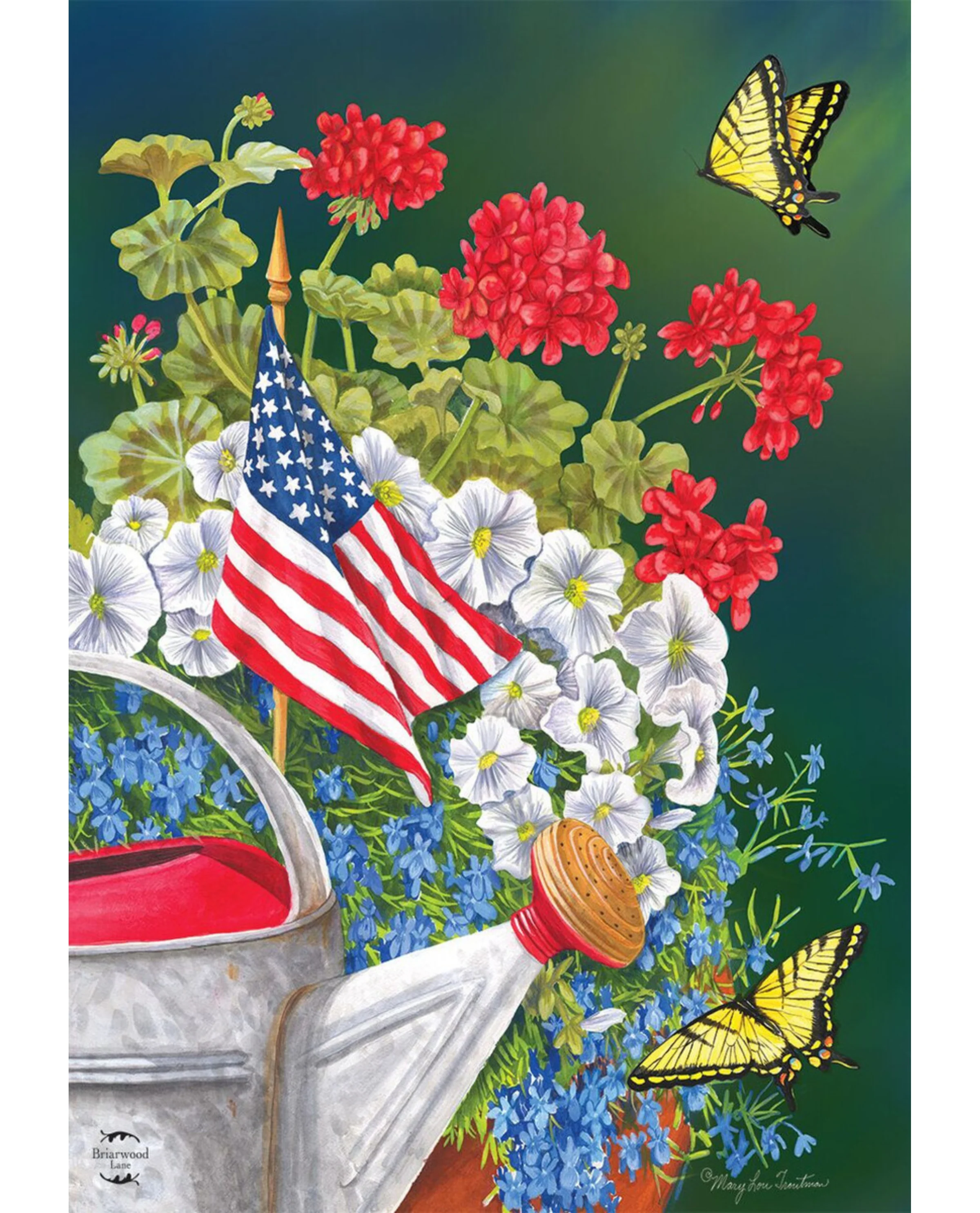 American Garden Summer Flag