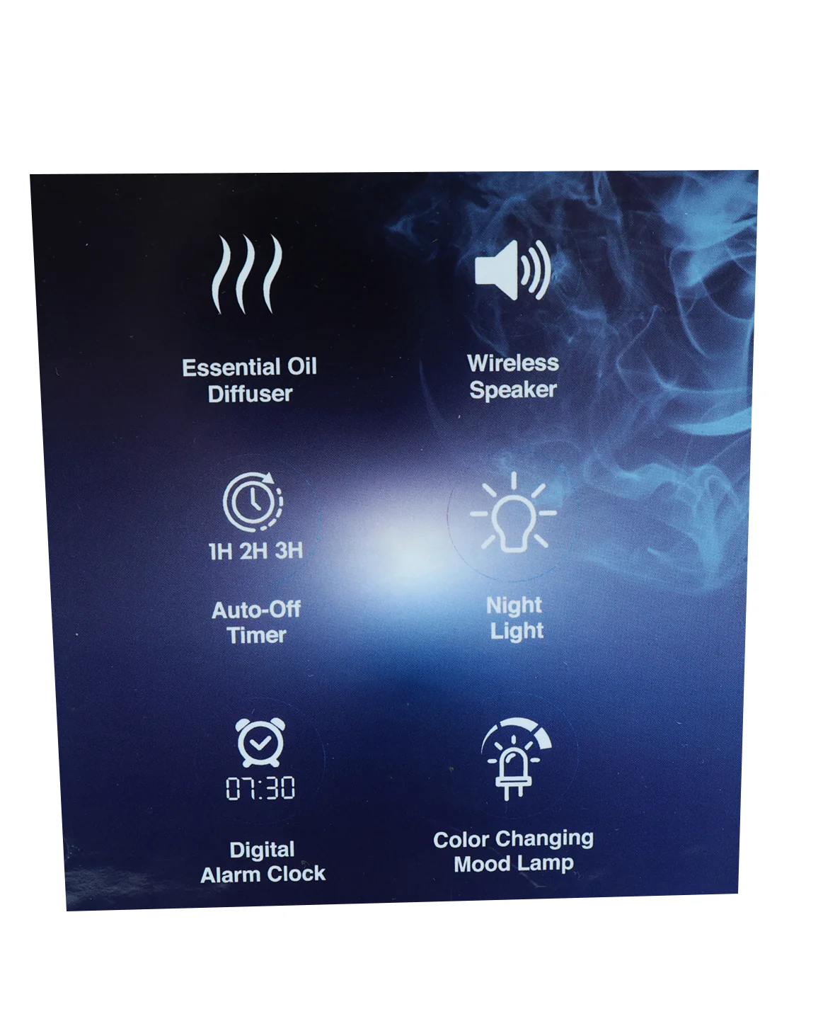 Aroma Diffuser & Mood Light Digital Alarm Clock - Image 3