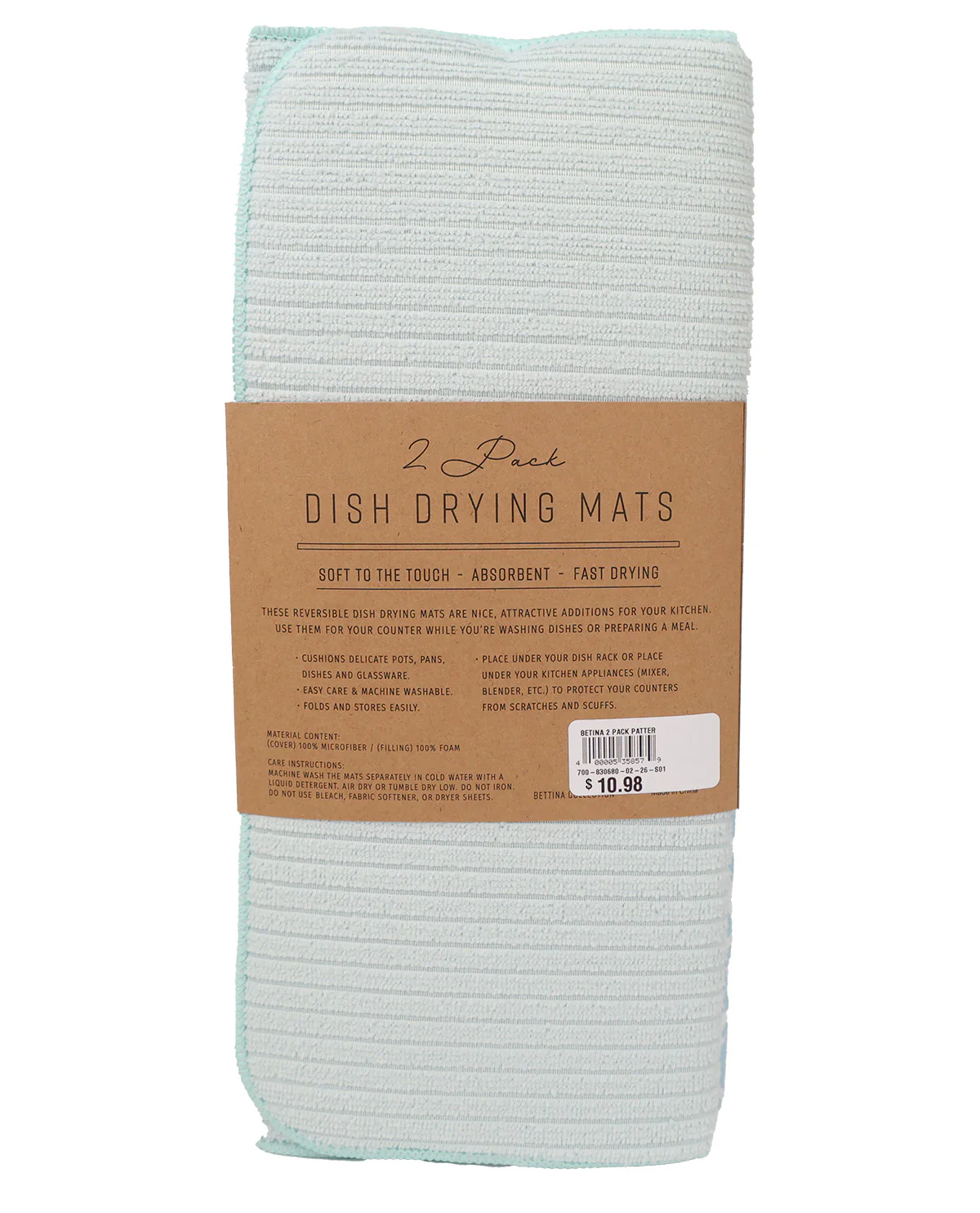2pk Betina Pattern Dish Drying Mats - Image 6