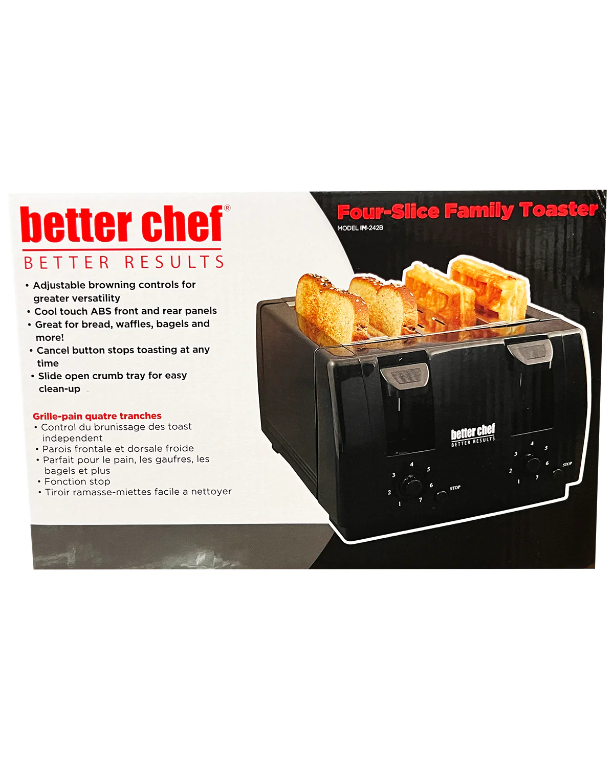 Better Chef 4-Slice Black Toaster - Image 2