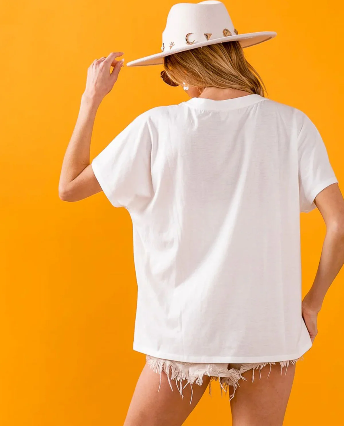Bibi USA Letter Dolman Short Sleeve Top - Image 3
