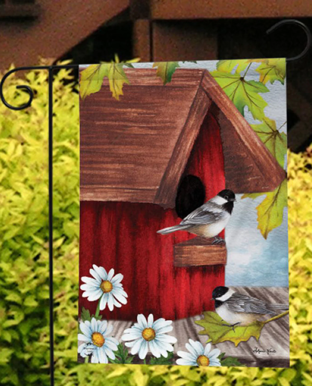 Birdhouse Friends Garden Flag - Image 2