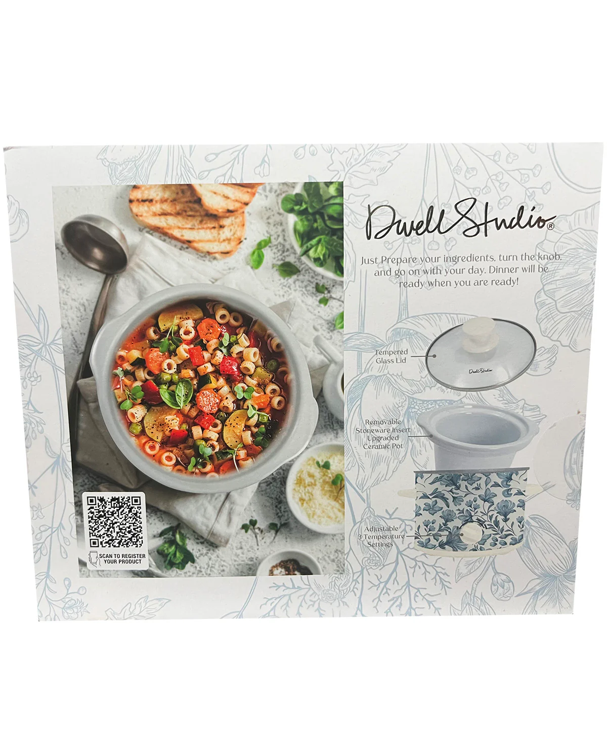 Blue Printed Slow Cooker - Image 3