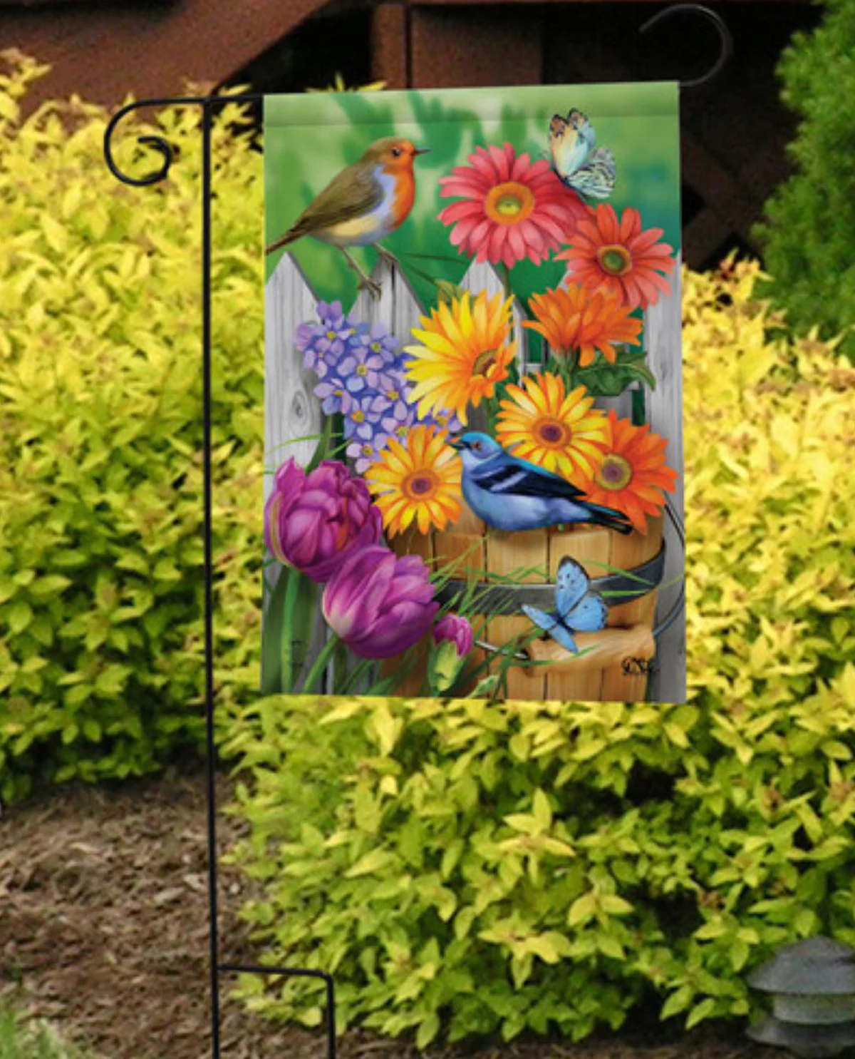 Birds and Blooms Garden Flag - Image 2
