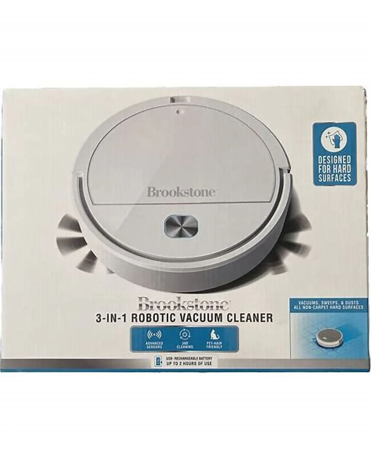 Brookstone 3 in 1 Robotic Vacuum
