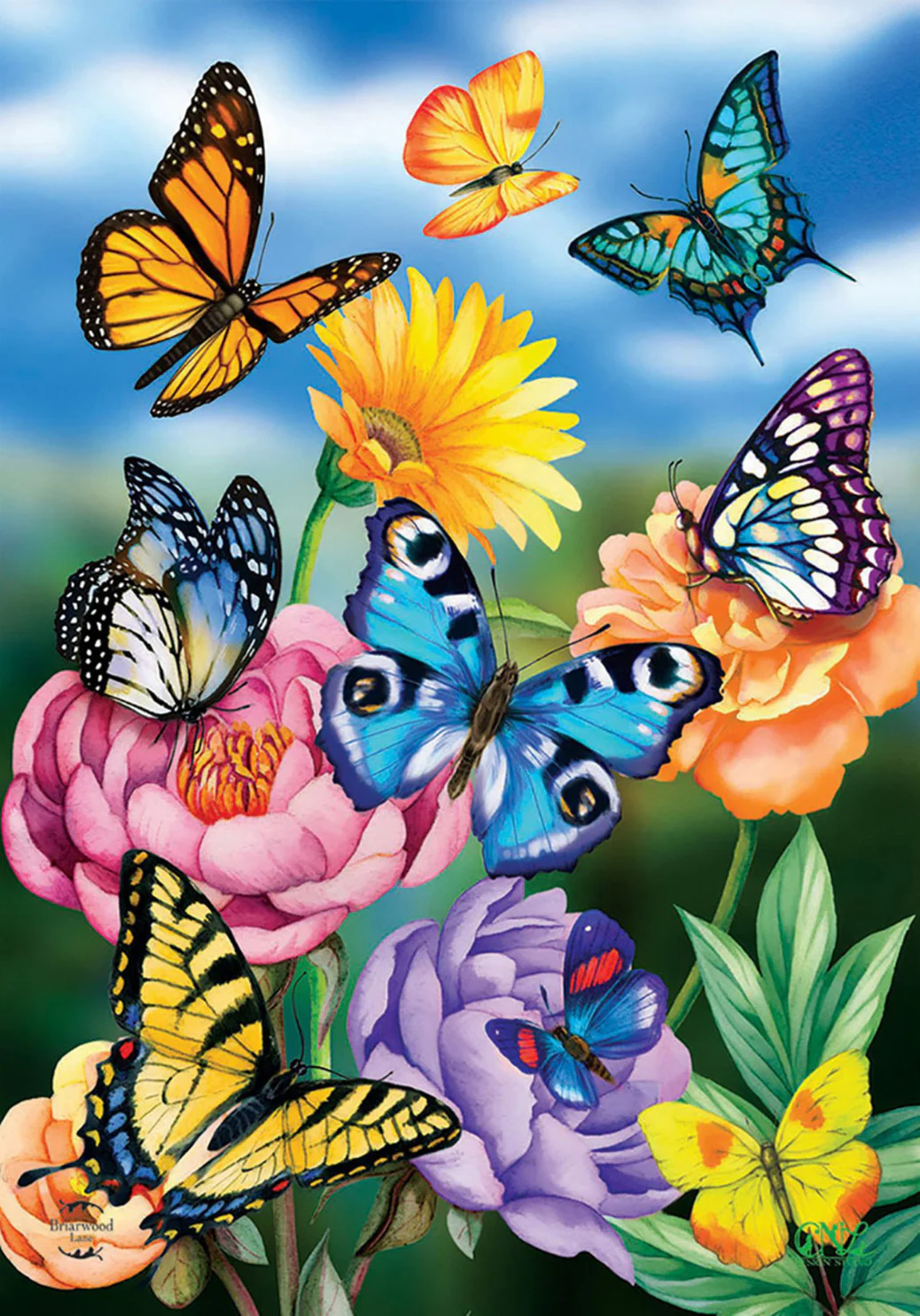 Spring Butterflies Garden Flag - Image 4