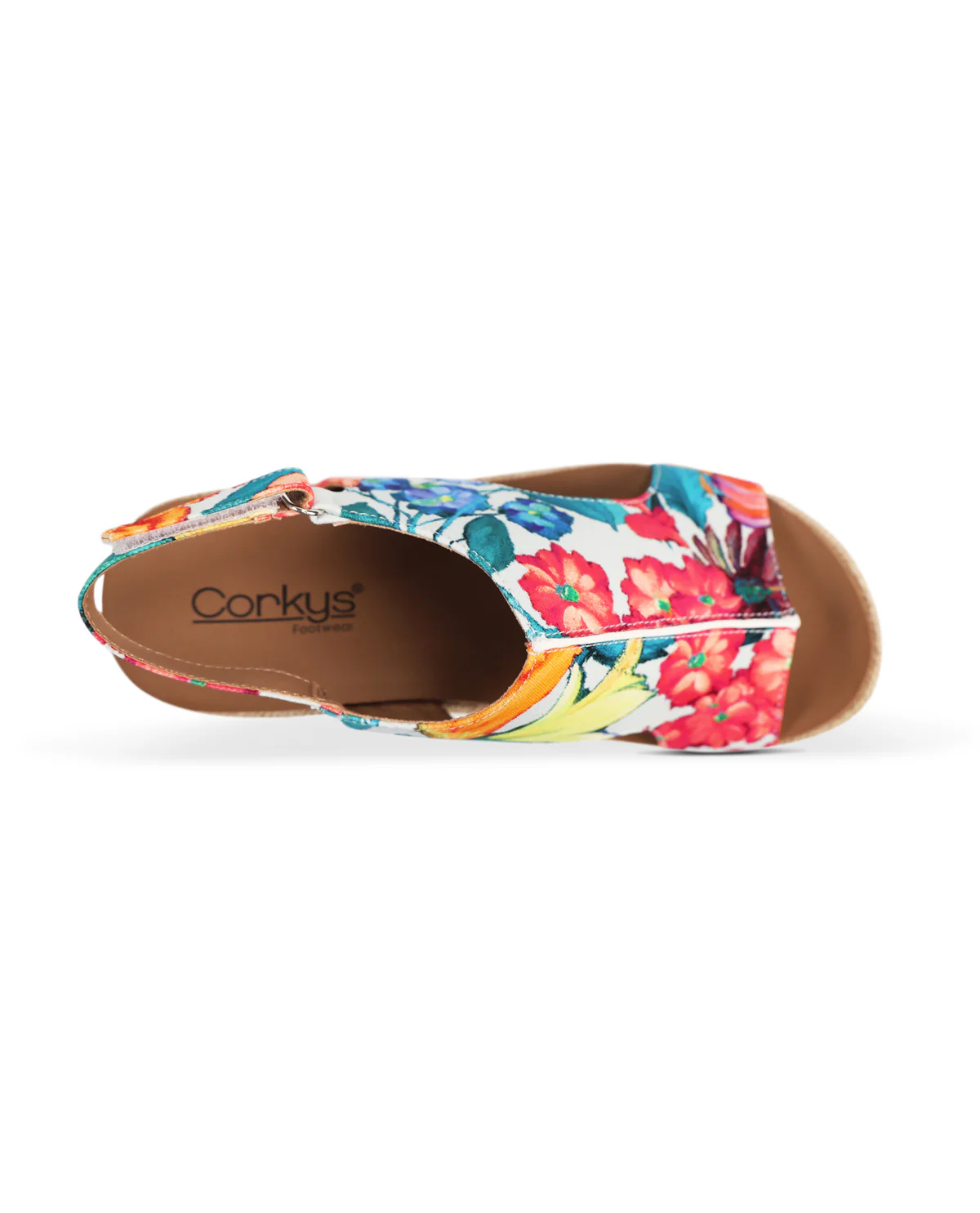 Corkys Carley Sandal White Multi Floral - Image 6