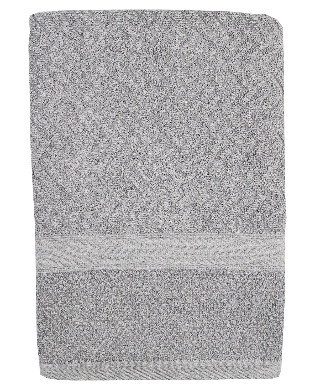 Chevron Textured Solid Bath Towel - Image 5