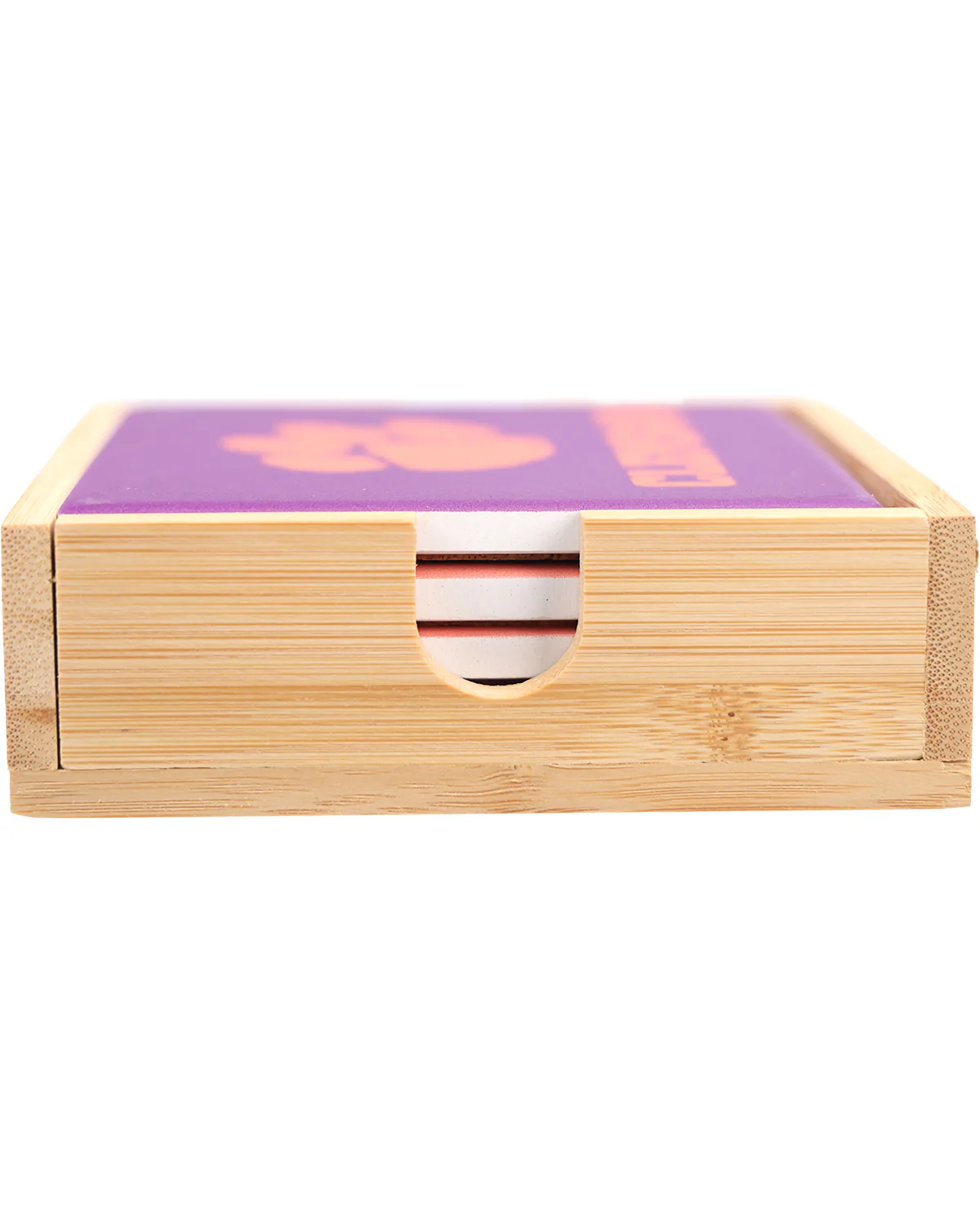 Clemson University Tigers Ceramic Coaster & Caddy Set - Image 3
