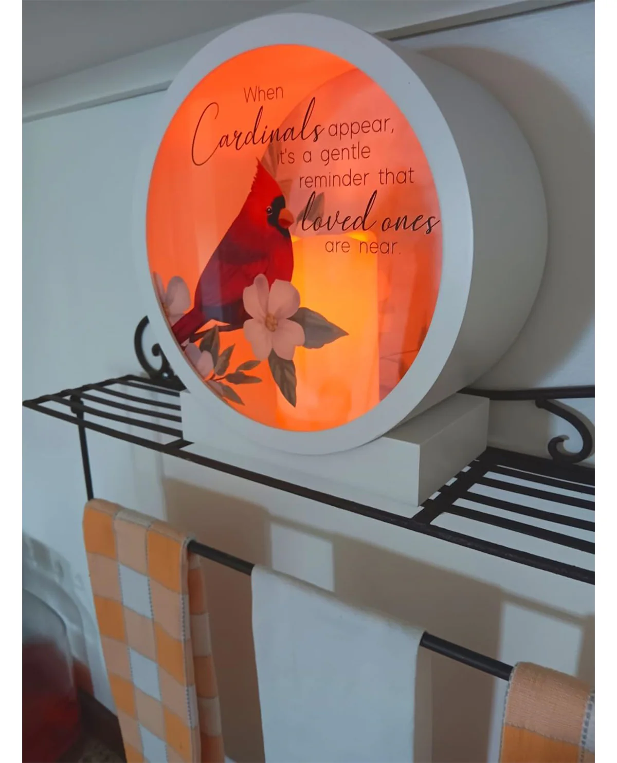 Cardinal Memorial Flameless LED Candle Sympathy Gift - Image 2