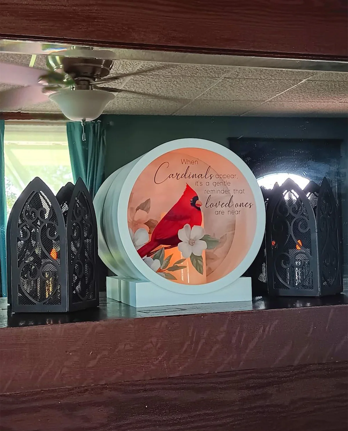 Cardinal Memorial Flameless LED Candle Sympathy Gift - Image 4