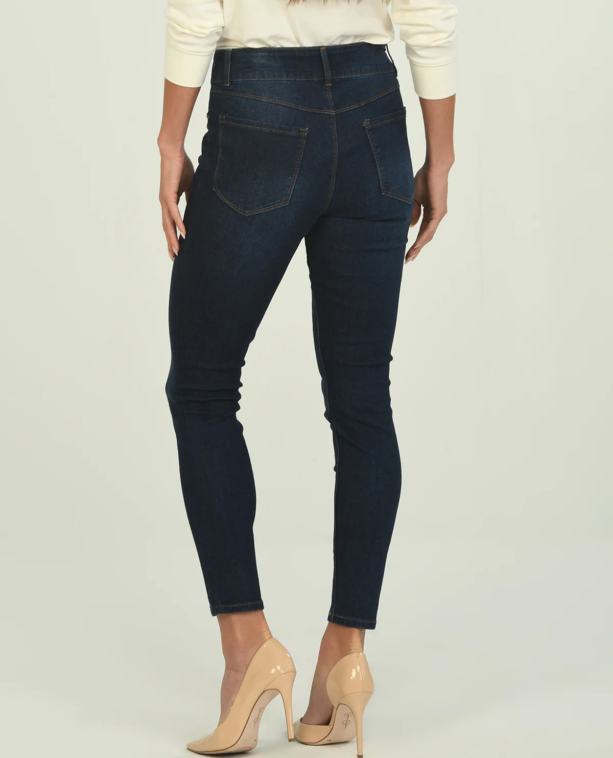 D Jeans Double Button Skinny Jeans - Image 3