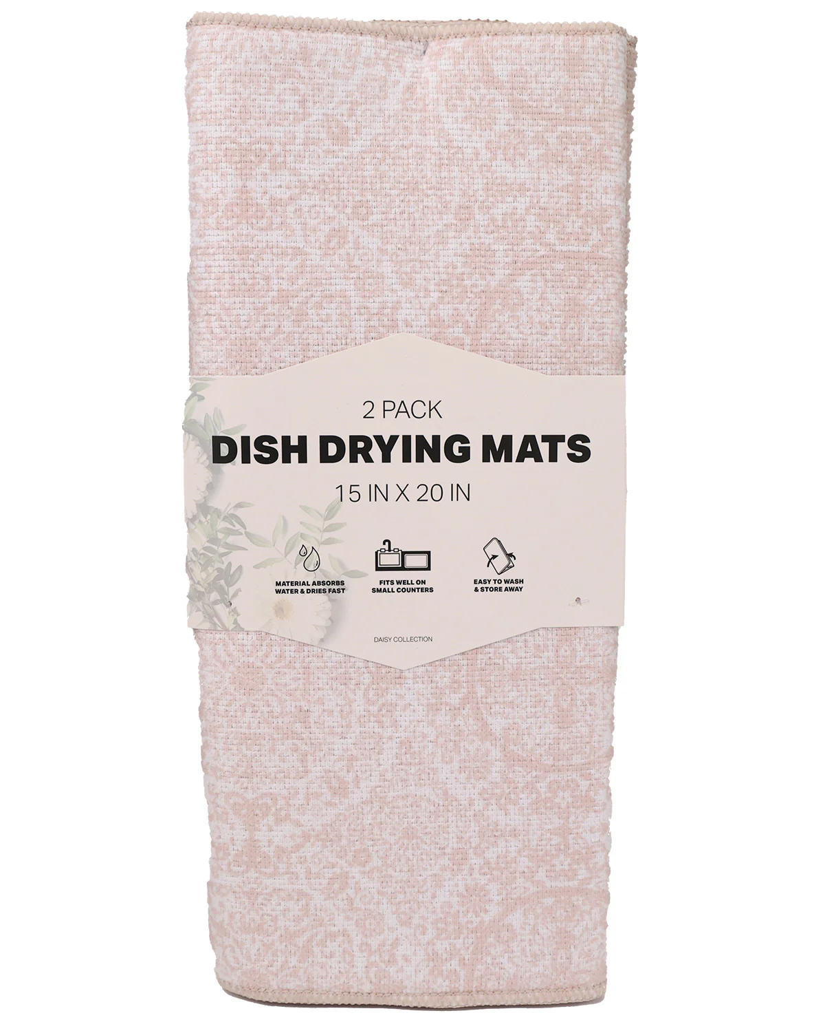 2pk Assorted Pattern Drying Mat - Image 3