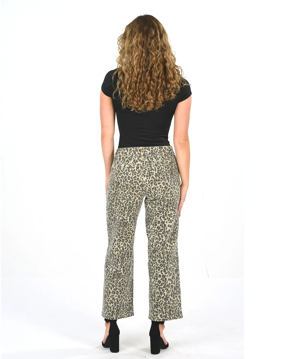 D Jeans Leopard Wide Leg Pant - Image 2