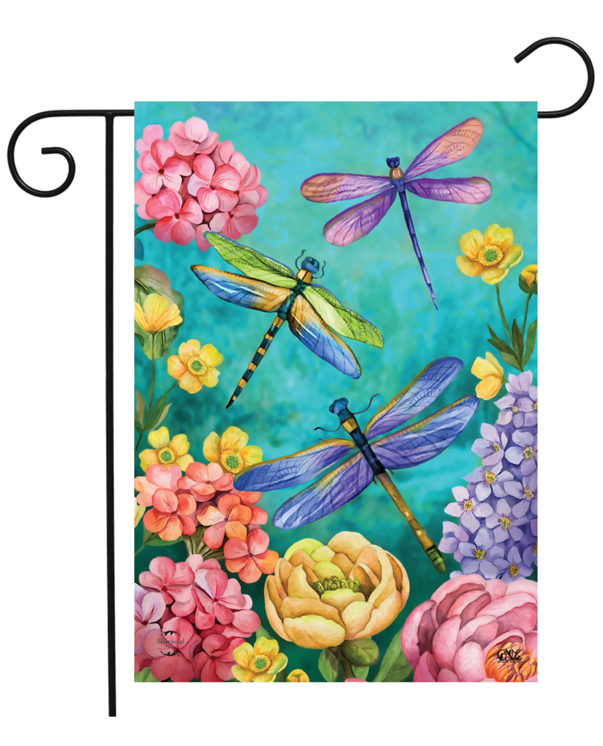 Dragonfly Garden Flag - Image 2