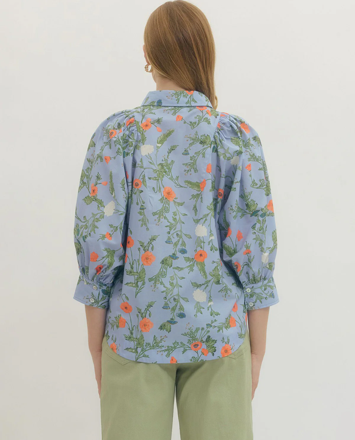 Entro 3/4 Sleeve Print Top - Image 2