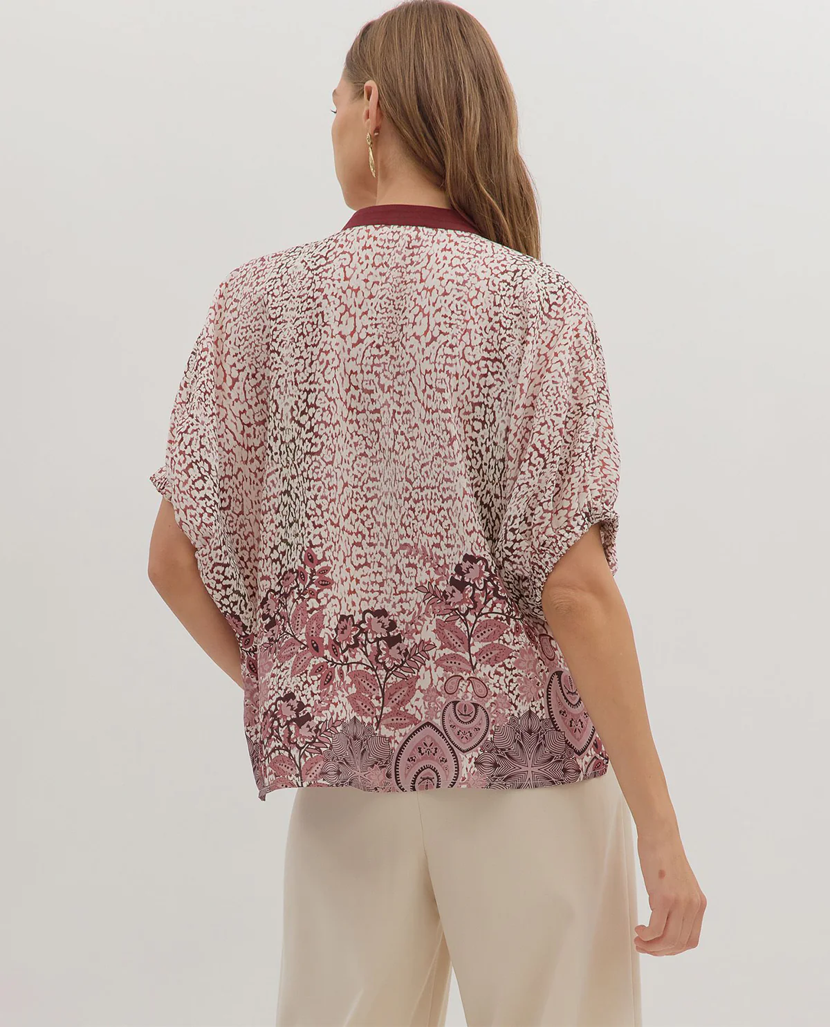 Entro Print Top with U-Neck - Image 3