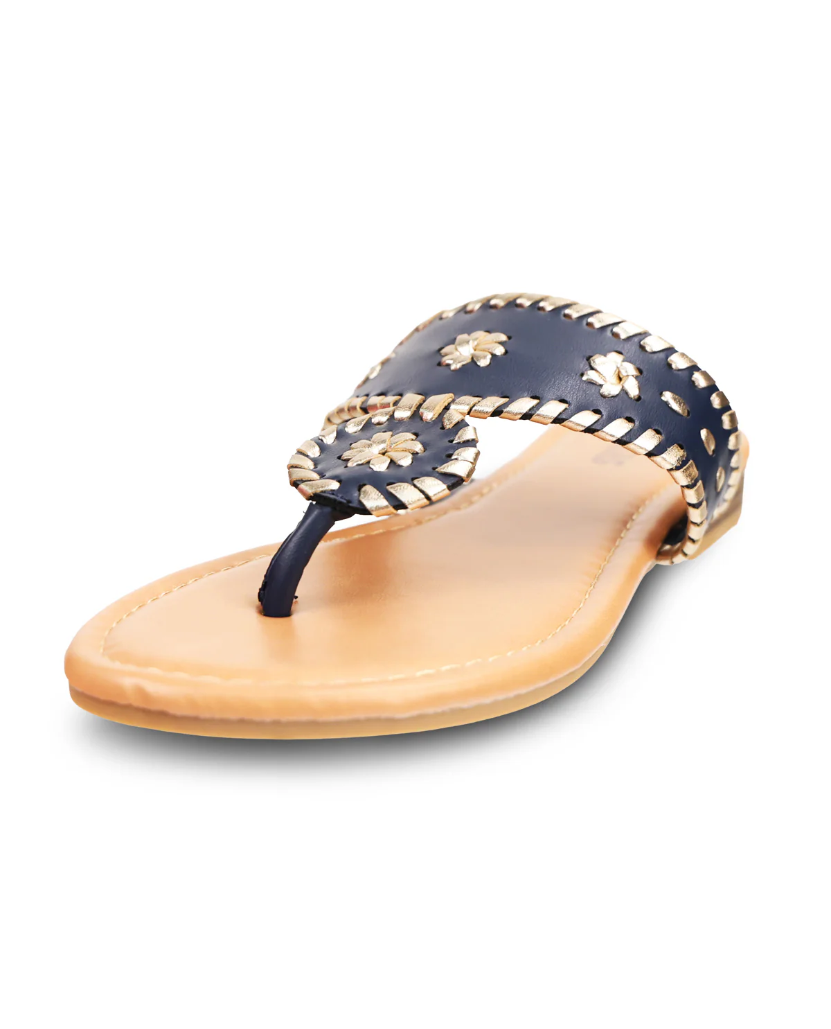 Fiestas Rosetta-26 Sandal Navy/Gold - Image 5