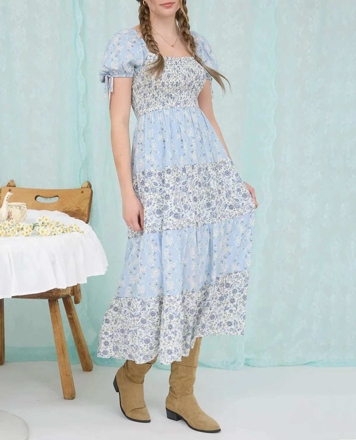 Floral Smocked Maxi Dress - Image 2
