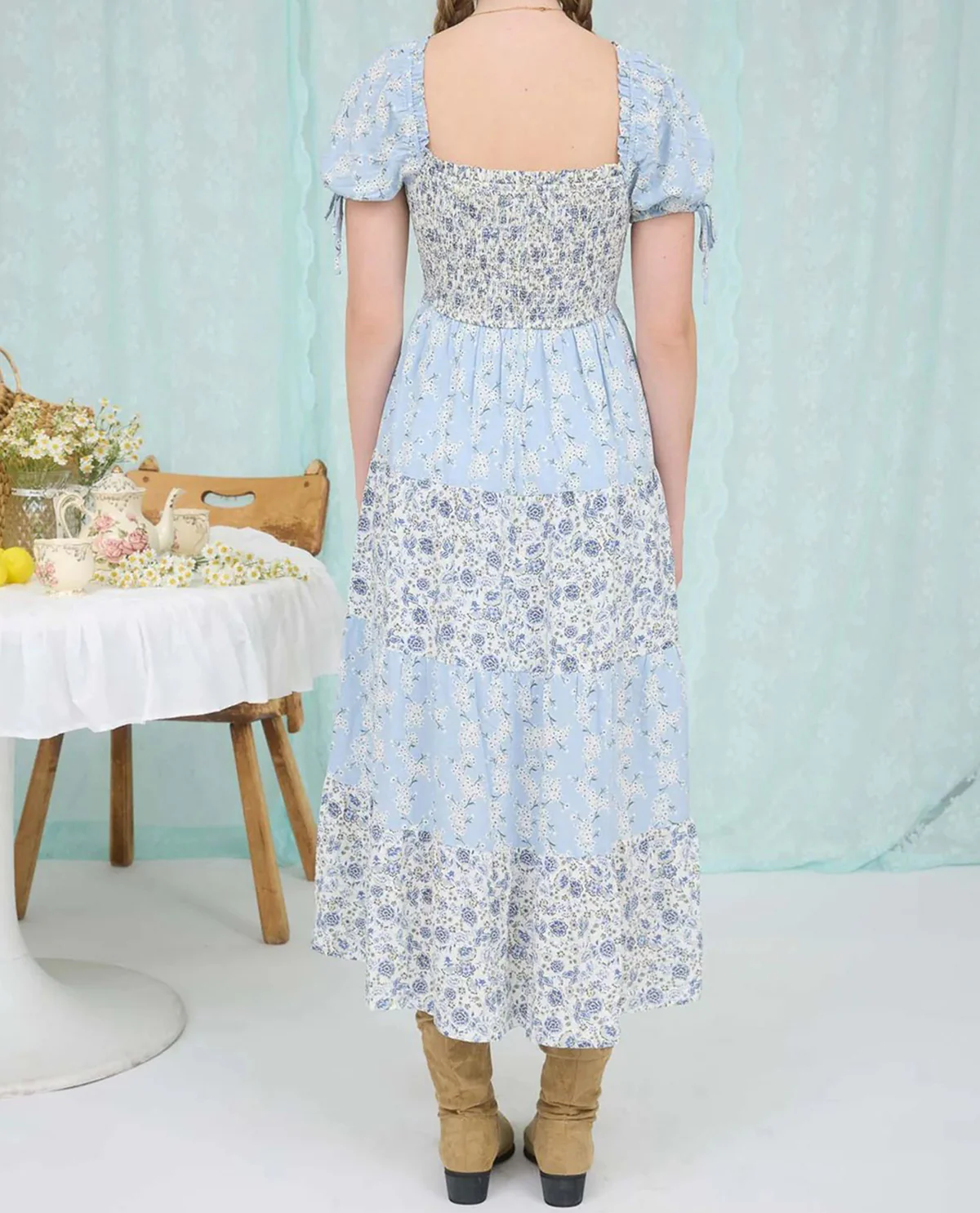 Floral Smocked Maxi Dress - Image 3