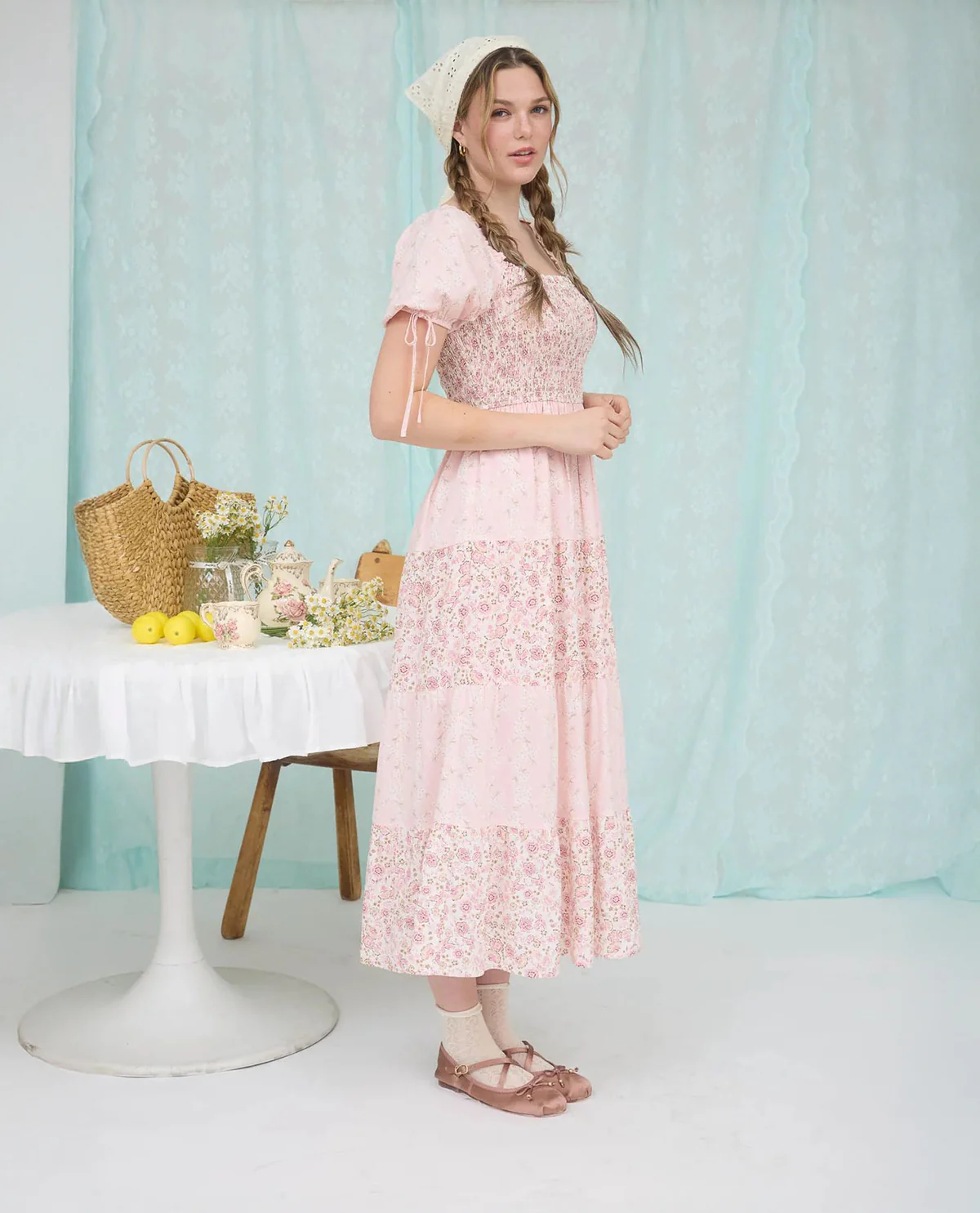 Floral Smocked Maxi Dress - Image 5