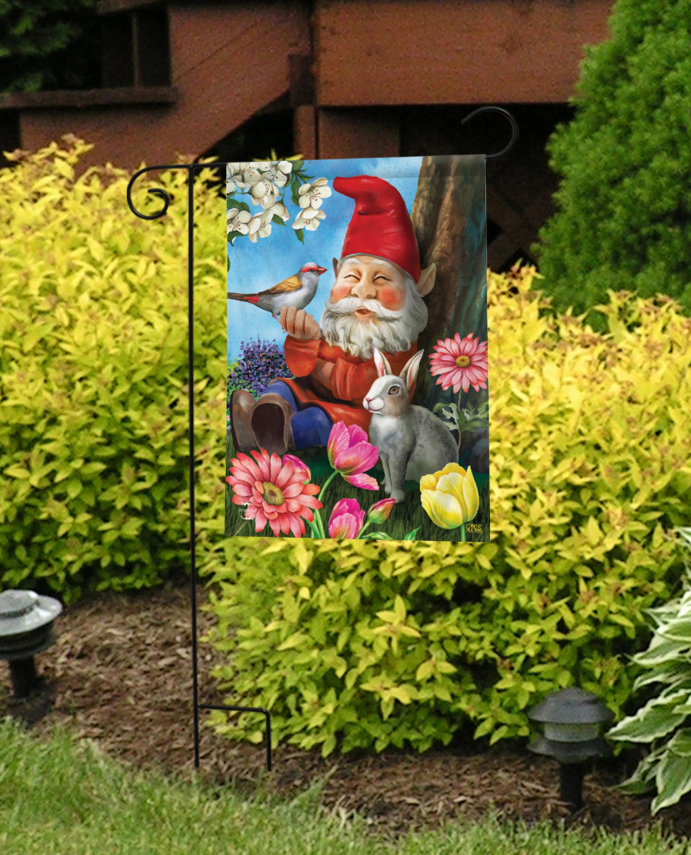 Garden Gnome Garden Flag - Image 3