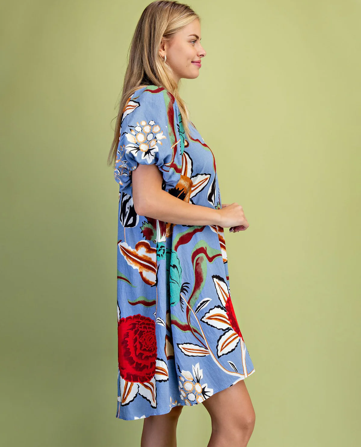 Gigio Floral Pleat Dress - Image 6
