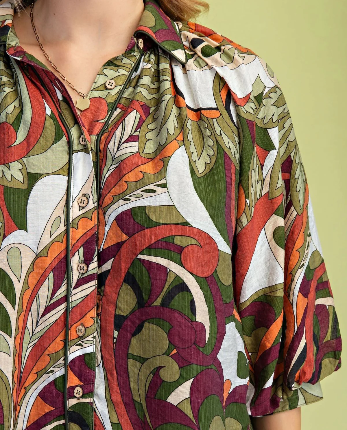Gigio Print Button Down Shirt - Image 3