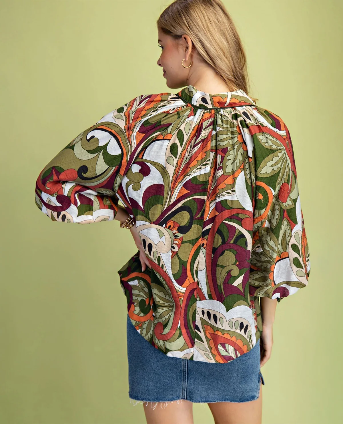 Gigio Print Button Down Shirt - Image 5