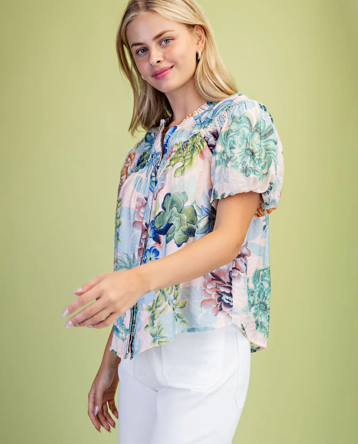 Gigio Print Button Down Top - Image 6