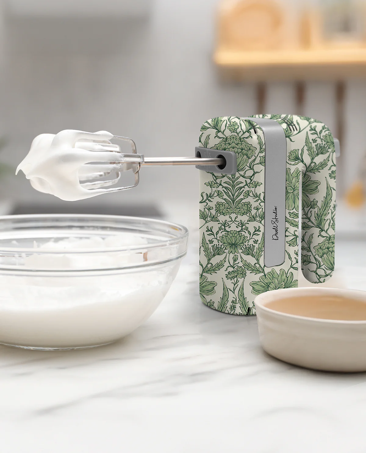 Dwell Printed Hand Mixer Green Floral - Image 3