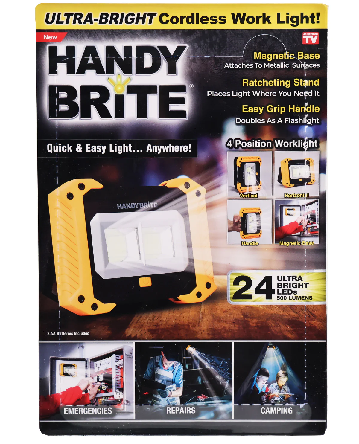 Handy Brite Ultra-Bright Cordless LED Work Light - Image 2