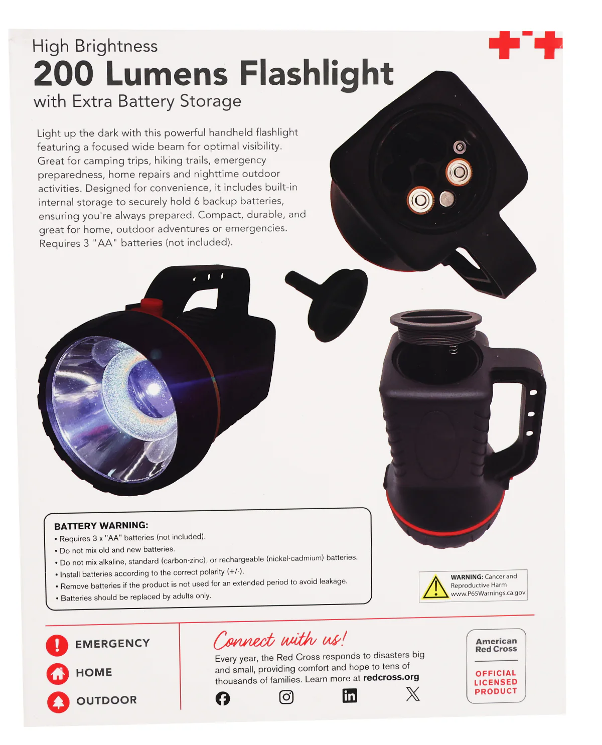 American Red Cross High Brightness Flashlight - Image 2
