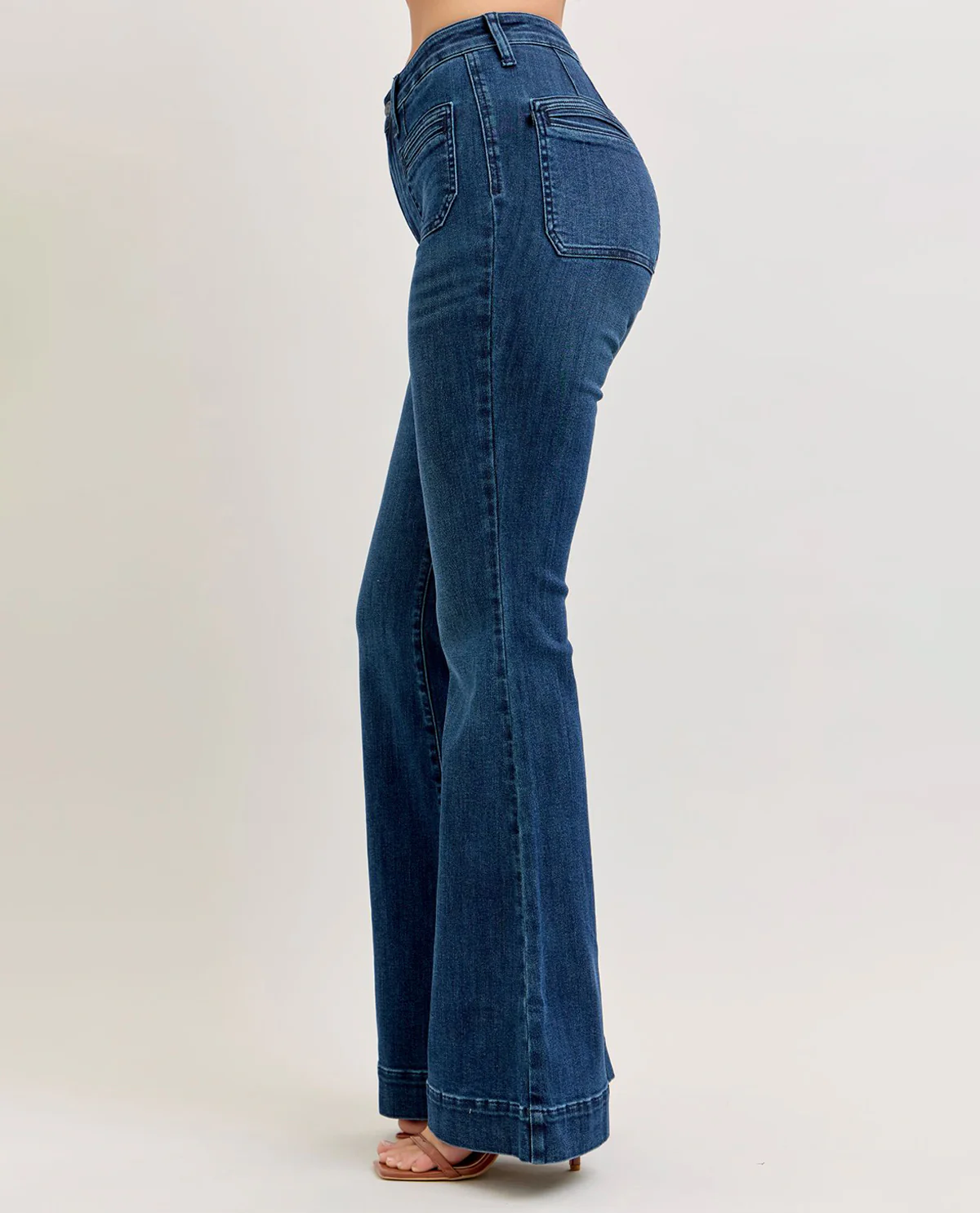 Judy Blue High Waist Bootcut Jeans Dark Wash - Image 4