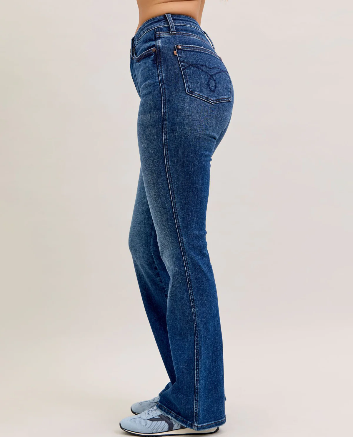 Judy Blue High Waist Bootcut Dark Jeans - Image 4