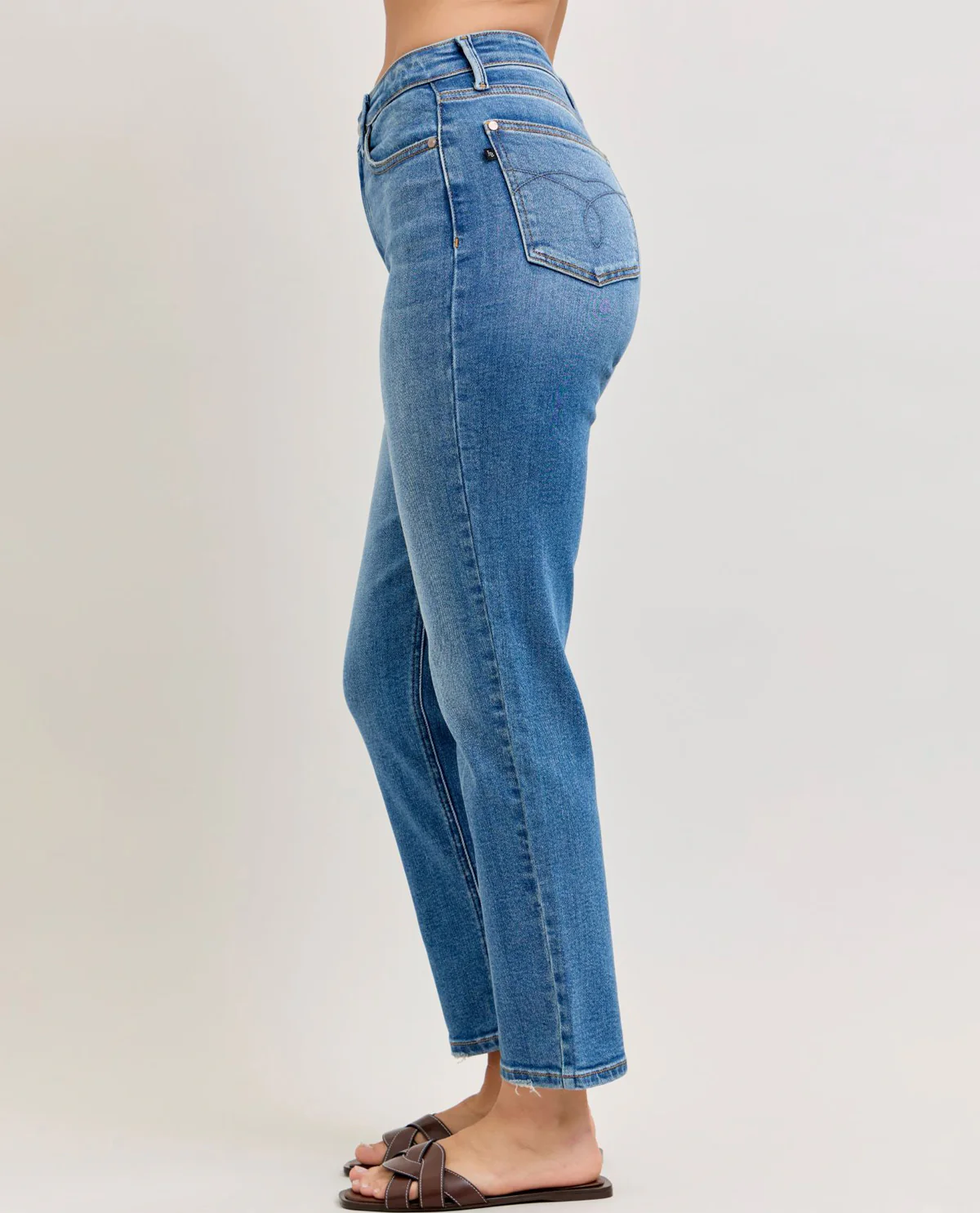 Judy Blue High Waist Slim Ankle Straight Jeans - Image 4