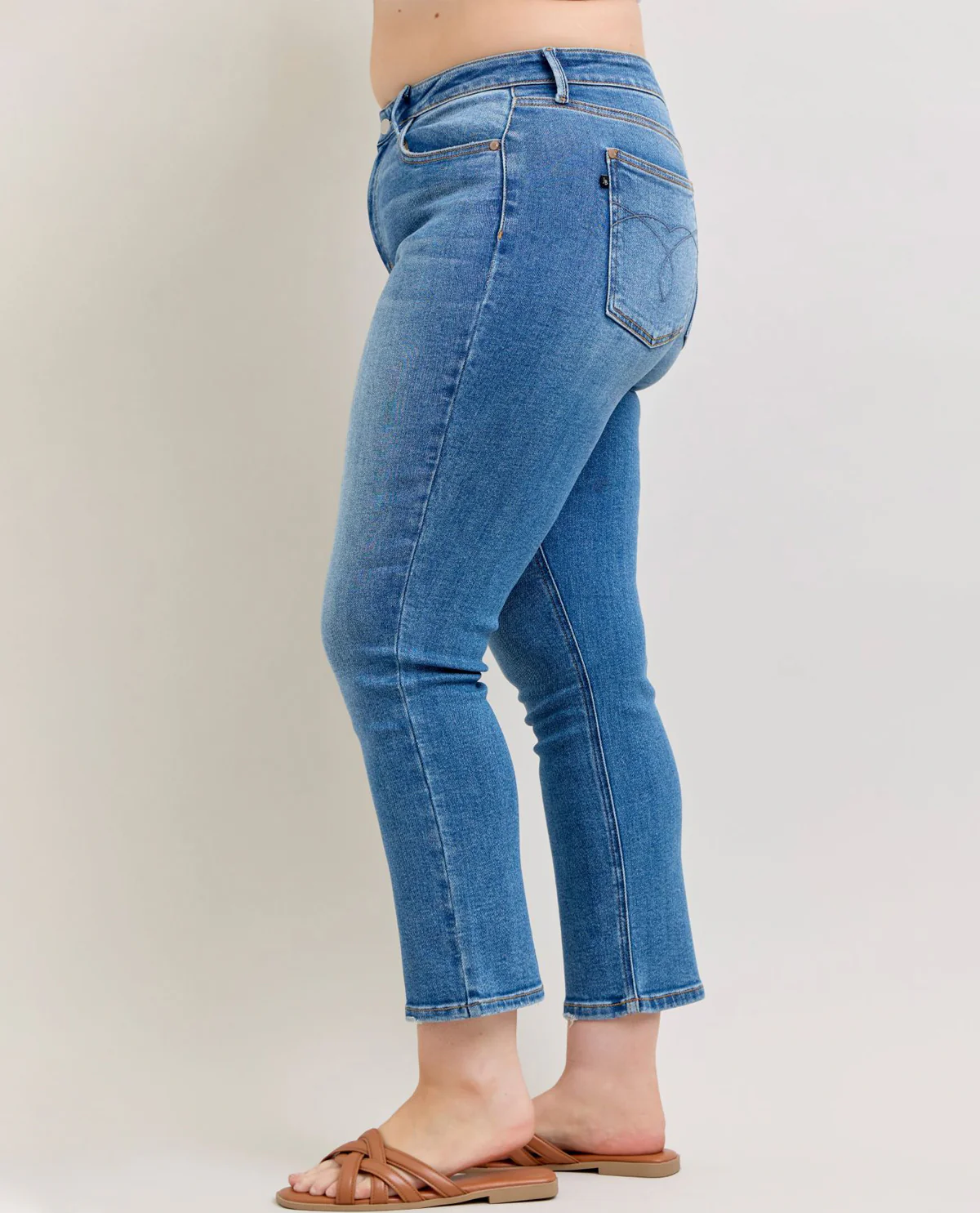 Judy Blue Plus High Waist Slim Ankle Straight Jeans - Image 2